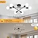 Modern Sputnik Chandelier 6-Light Industrial Ceiling Lights Fixture 22