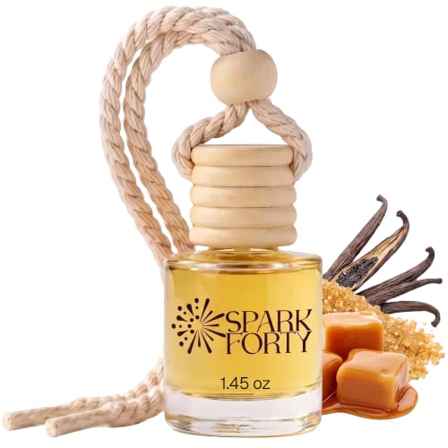 Image of Caramel Car Air Freshener Hanging | Car Perfume, 8 ml
