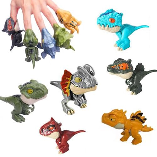 Ceeyoll 6 Pezzi Dinosauro Giocattolo Dinosauro Che Si Morde Le Dita Dinosauro Da Dito Giocattoli Giocattoli Dinosauri Per Bambini Marionette Da Dito Con Dinosauri Per Bambini Ragazze Ragazzi