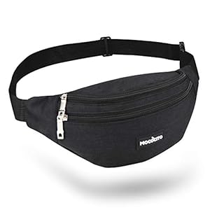 Heuptas voor Heren & Dames, MOCOCITO Crossbody Buiktas, Trendy Waterdichte Heupbuidel Running Belt Schoudertas Handsfree Portemonnee Tailletas Telefoontas voor Sport Reizen Wandelen