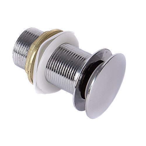2er-Set Pop-up Ablaufventil Für Waschbecken – Edelstahl & ABS, Universell Für Küche, Bad, Balkon (Ø Ca. 34-40 Mm)