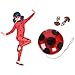 Rubies Ladybug - Disfraz para niños, Talla M (5-6 años) + Ladybug - Peluca complemento de disfraz infantil, talla única ( Spain 32929)