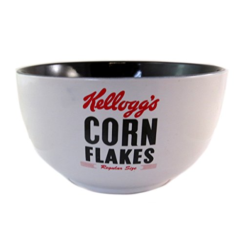 Les Trésors De Lily Kellogg's [Q0319] - Ceramica Bowl 'Kellogg's' Nero Bianco (Fiocchi di Mais)- 14x8 cm.