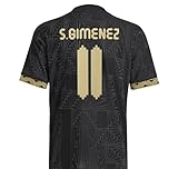 Mexico Soccer Jersey - Santi Gimenez Jersey #11 Gold Shirt Version– Lightweight Mexico Jersey (US, Alpha, Large, Regular, Regular, Gold Edition)
