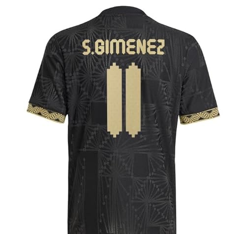 Mexico Soccer Jersey Santi Gimenez #11 Gold Edition