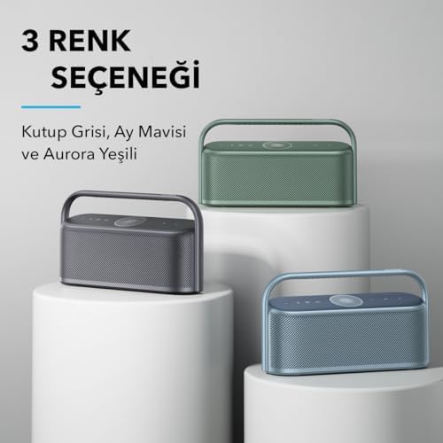 Głośnik soundcore Anker Motion x600 BT, przenośny głośnik bezprzewodowy z przestrzennym dźwiękiem Hi-Fi, dźwięk o mocy 50 W, wodoszczelność IPX7, Pro EQ, 12h odtwarzania, wbudowany uchwyt