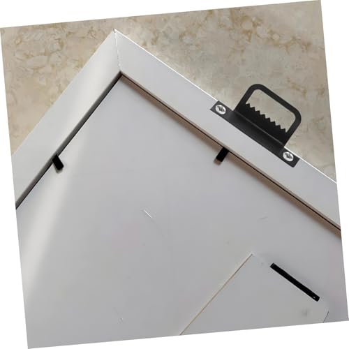 Image of Healifty 100pcs Shaped Metal Picture Frame Hooks Heavy Duty Hanging Brackets for Pictures Frames and Mirrors Easy to Install Wall Hardware for Home Decor
