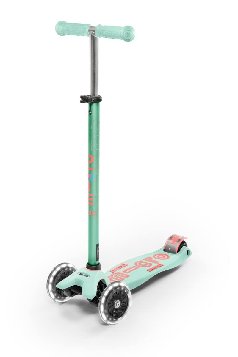 Micro Scooters | Maxi LED Deluxe Children's Scooter | 3 Wheel Scooter | Handlebar Adjustable | Boys & Girls | 5-12yrs