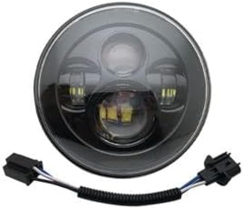 Phare de moto LED 7 pouces pour rouler de nuit avec feux antibrouillard