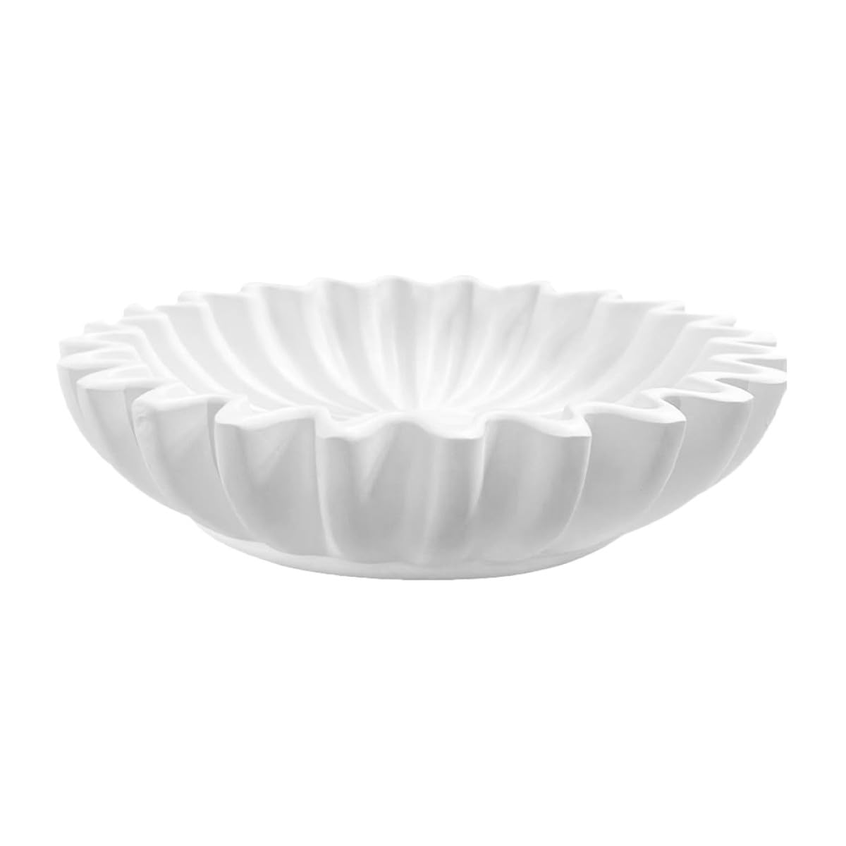 Abaodam Ciotola Decorativa in Resina Bianca Multiuso per Gioielli e Piccoli Oggetti Forma Delicata per Decorazione da Scrivania e Ingresso Stili multipli