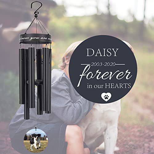 Personalized Pet Memorial Wind Chime,Pet Loss of Dog Remembrance,Custom Pet Wind Chimes for Loss of Pet, Beautiful Remembrance Gift for a Grieving Pet Owner