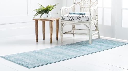 Tapete decorativo Unique Loom 79x244 cm Turquesa/Ivory miniatura 4