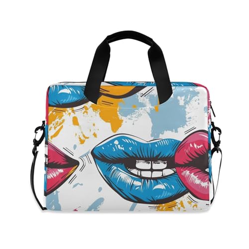 Funda para portátil ALAZA Rainbow Lip Print 13-15.6 pulgadas miniatura 1