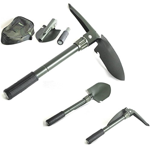 Folding Shovel Camping Survival with Pick 16