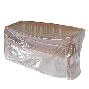 DEGAMO Abdeckhaube Bank 2-sitzer 134cm, PE transparent