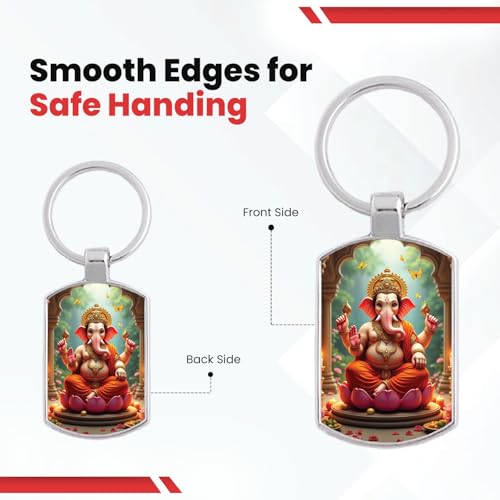 Image of Premium Printed Metal Keychain for Men & Women | High-Definition Artwork Print | Durable Key Ring for Car, Bike, Home & Office Keys | Stylish Decorative Key Holder Gift