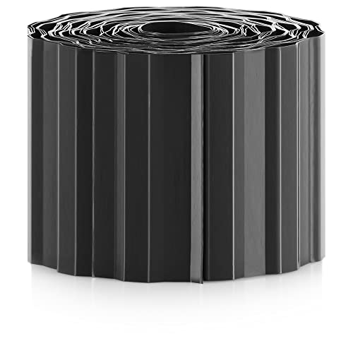 com-four® Rasenkante 10 x 900 cm aus Kunststoff - Beeteinfassung für...