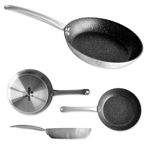 Quttin - Sartén Antiadherente de inducción Platinum con Mango Metalico. Para todo tipo de...