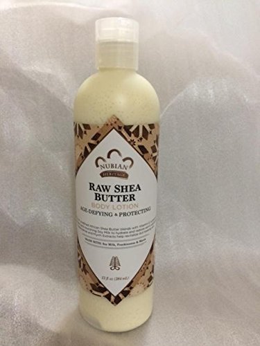 Miniatura 2 de Nubian - Juego de loción de manteca de karité cruda y gel de baño de 13 onzas cada una (2 botellas) iwgl
