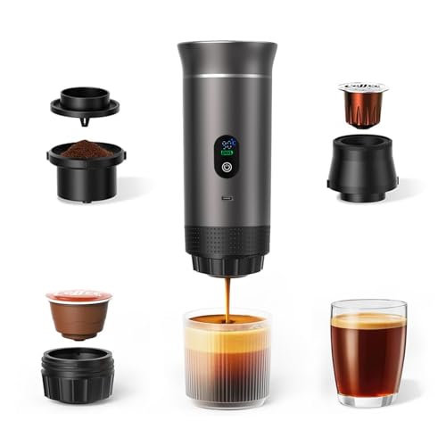 3-in-1 Portable Espresso Machine for Travel & Camping- 20 Bar