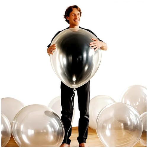 Image of 50 Pack Clear Balloons 24 Inch Clear Latex Balloon - Stunning and Versatile Decorations for Any Occasion