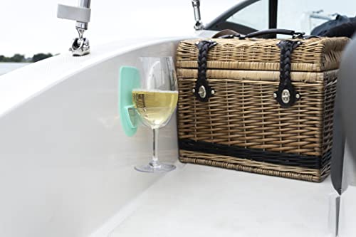 image for 30 Watt Silicone Wine Glass Holder for Bath & Shower, Give The Gift of