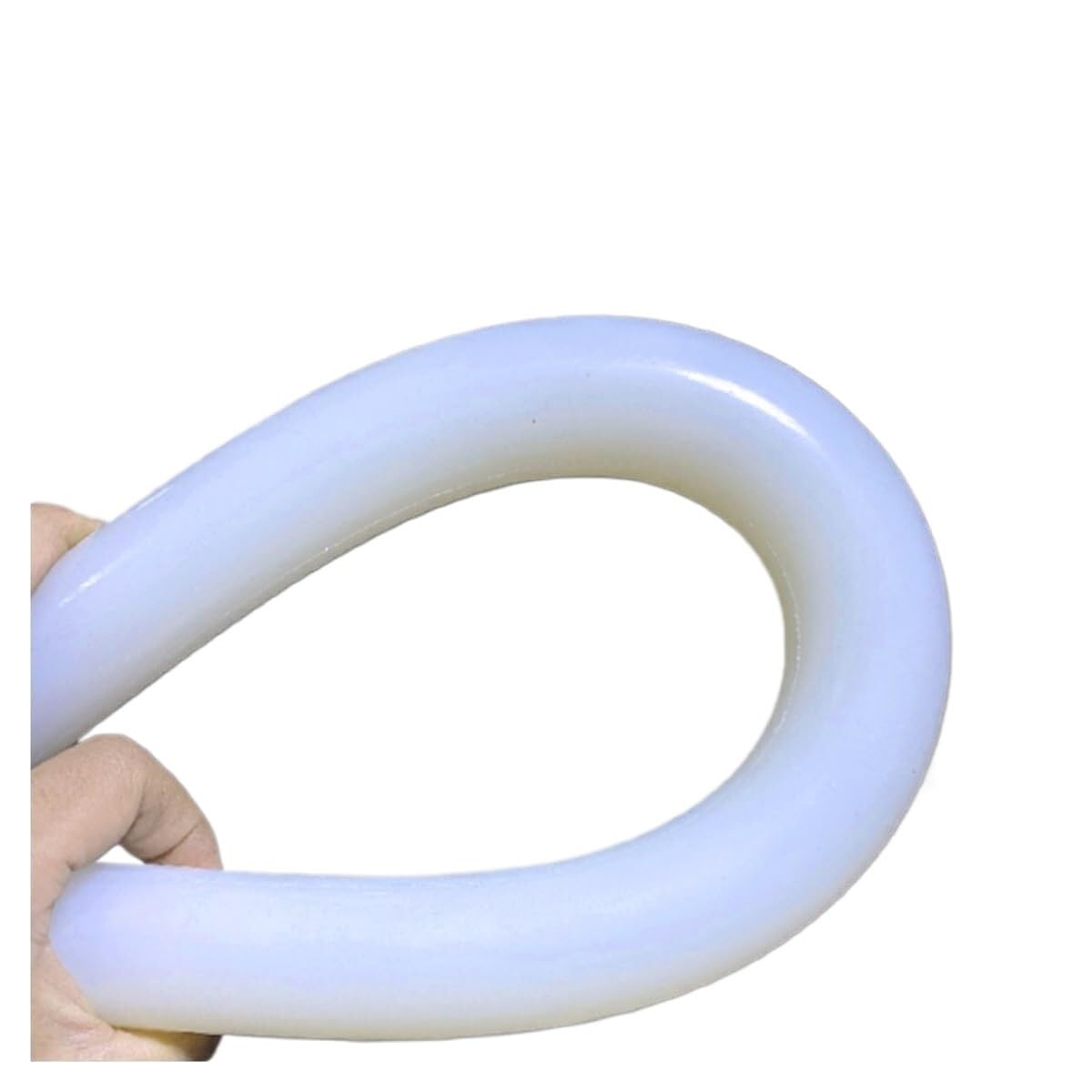Bande d'étanchéité solide en caoutchouc, 1 pièce de 100 mm de long, cordon rond en silicone blanc solide, barre en caoutchouc, joint torique de garniture en caoutchouc de silicone haute température 16