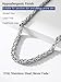 PROSTEEL 8mm Byzantine Chain Necklace For Men 24 Inch Stainless Steel Cool Chains