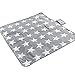Produktbild XXL Picknickdecke von JEMIDI Riesen 200cm x 180cm Campingdecke Schwimmbaddecke Strand Reise Reisedecke Decke Matte Strandmatte Campingmatte XL Stranddecke (Sterne Grau)