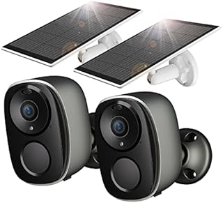 ELECCTV Security Cameras Wireless Outdoor - 2K Solar Powered Security Camera AI Motion Detection Audio WiFi Camera,Home Security,3MP Color Night Vision,IP66 Waterproof,PIR Alarm,2-Way Speak,SD/Cloud