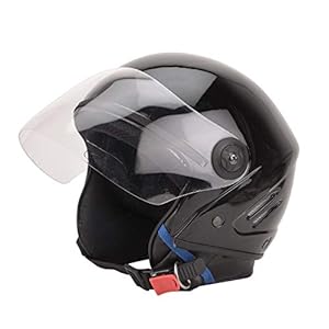 GTB TRACK OPEN FACE HELMET-BLACK
