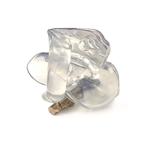 FYJENNICC HT-V3 Chastity Cage | Lightweight Cock Cage | Resin Chastity Devices | Male Chastity Cage | Adult Sex Toy for Men | MagicLockers | 4 Sizes Rings Included | Transparent (Nub)