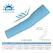 Meaudiwes Women's UV Sun Protection Arm Sleeves, Light Blue Tattoo Cover Up, Fashion Cooling Sleeves