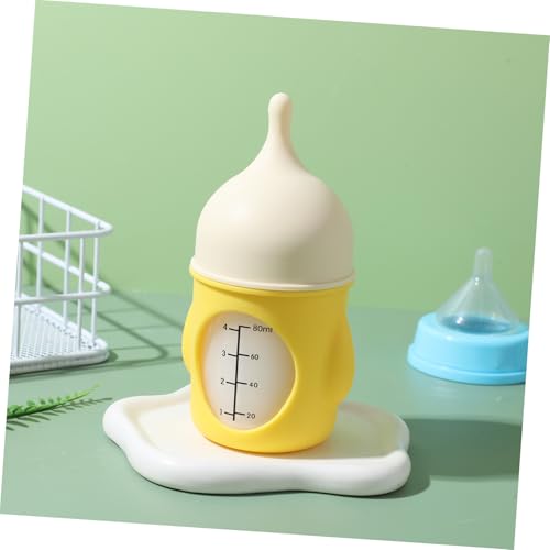 Abaodam Babyflasche Welpenflasche 80 Ml aus Bpa Freiem Kunststoff mit Milchflussventil für Neugeborene Katzen und Welpen in Reisegröße