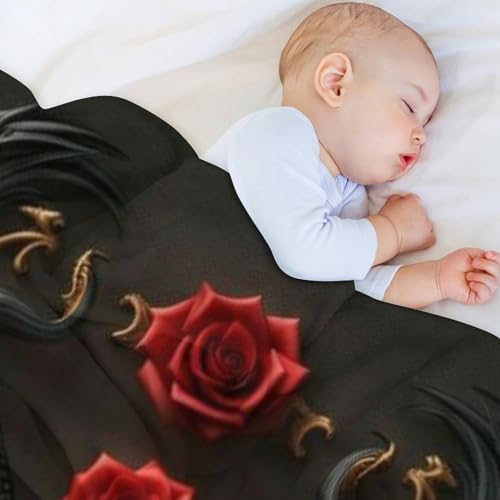 Couverture de Saint-Valentin en flanelle rose 130x150 cm pour lit