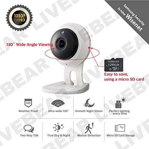 SNH-C6417BN - Samsung Wisenet SmartCam 1080p Full HD Wi-Fi Camera by Samsung - Image 2