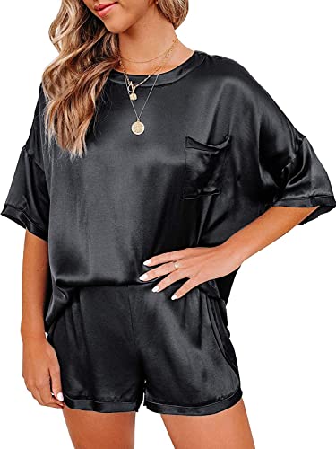 Ekouaer-Satin-Pajamas-for-Women-Short-Sleeve-Silk-Pajama-Sets-Soft-Sleepwear-Top-with-Causal-Pj-Shorts Ekouaer-Satin-Pajamas-for-Women-Short-Sleeve-Silk-Pajama-Sets-Soft-Sleepwear-Top-with-Causal-Pj-Shorts