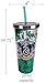 Spoontiques - Harry Potter Tumbler - Slytherin Glitter Cup with Straw - 20 oz - Acrylic - Green