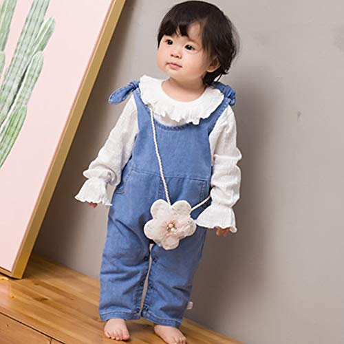 Baobaolai Macacão Jeans para Bebês, Sem Mangas