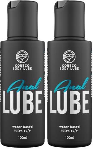 Cobeco Body Lube AnalLube Waterbased Lubricante   100 ml (Paquete de 2)