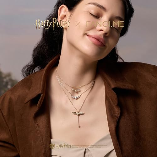 Bijou Harry Potter chaîne dorée et pendentif argent sterling pour fille