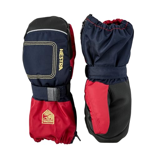 Image of Hestra Baby Zip Long Mitt (Child 1-9yrs) | Waterproof, Insulated Mittens for Toddlers & Kids for Winter & Playing in the Snow