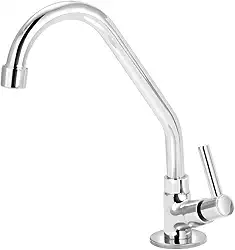 Torneira De Cozinha Mesa Metal Bica Movel Luxo 1/4v