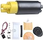 LQQDP New 1pc High Performance Electric Gas Intank EFI Fuel Pump With Strainer/Filter + Rubber Gasket/Hose + Stainless Steel Clamps + Universal Wiring Harness/Plug Pigtail Connector & Installation Kit