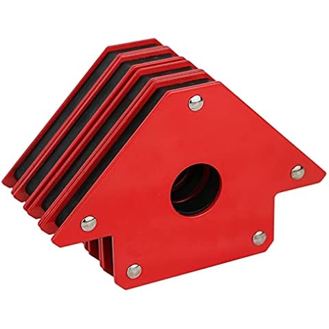 4 Pack 50Lb 100mm Arrow Welding Magnet Holder, Angle 45 90 135 Degree Magnet Heavy Duty Welding Accessories, Magnetic Welding Clamps Cover