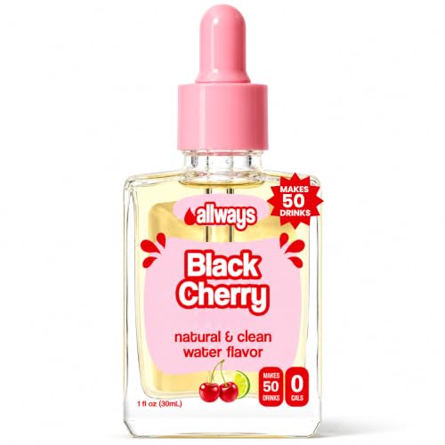 Image of Allways Drops Black Cherry Water Enhancer | Sugar Free | 50 Servings