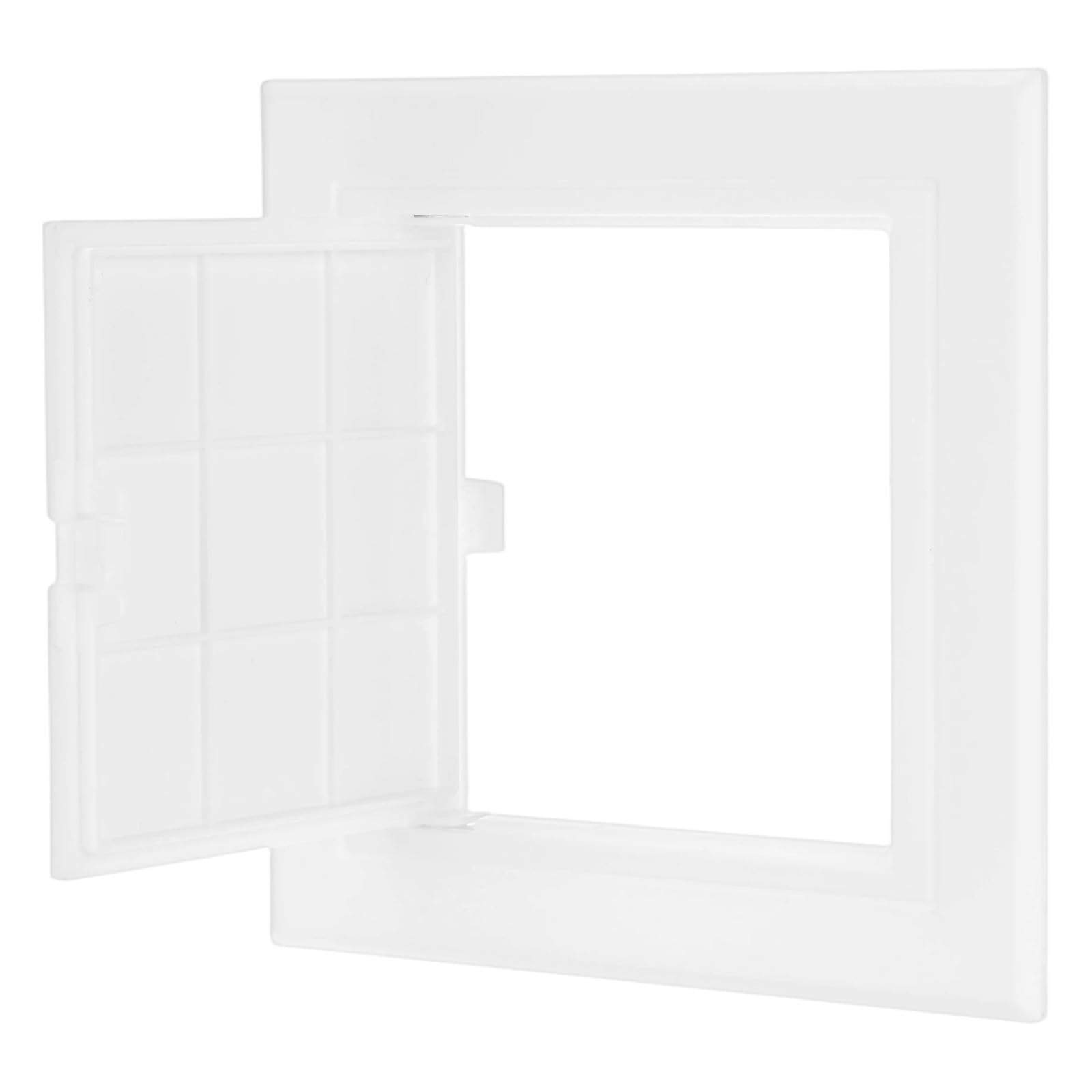 M METERXITY 1-Pack Access Panel for Drywall, 4.5x4.5 Inch Plastic Wall Hole Cover Access Doors for Wiring Cables/Indoor/Outdoor, Removable Plumbing Wall Panel Ceiling [White]
