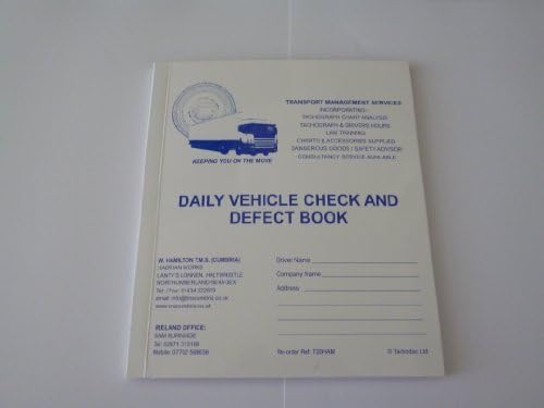 Vehicle Check and Defect Book