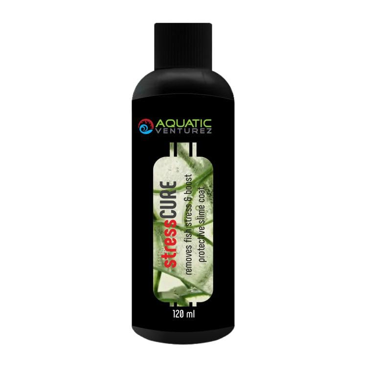 Aquatic Venturez Stress Cure | Size: 120ml | Aquarium Water Conditioner | Stress Cure | Indian Fish Monsters (IFM) (B0CH84N31D) Amazon Price History, Amazon Price Tracker