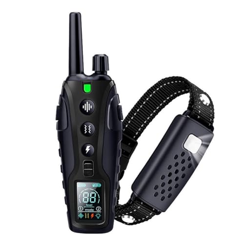 WJWWR Collar de Adiestramiento para Perros con Mando a Distancia, Distancia Ultra Larga 1000M, 5 Modos, Chips Inteligentes Importados